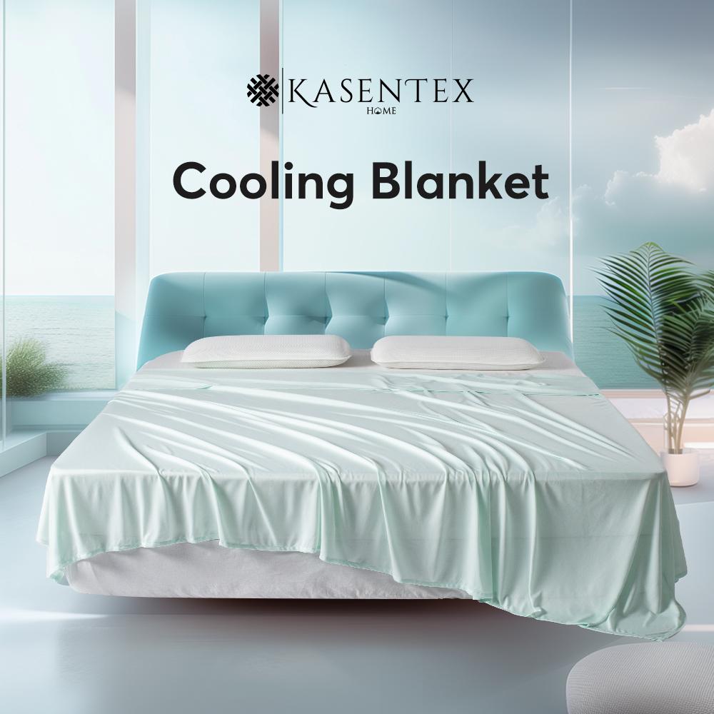 KASENTEX Summer Cooling Blanket, Silky Ultra Soft Breathable Bedding, Hypoallergenic All Season Lightweight Blankets