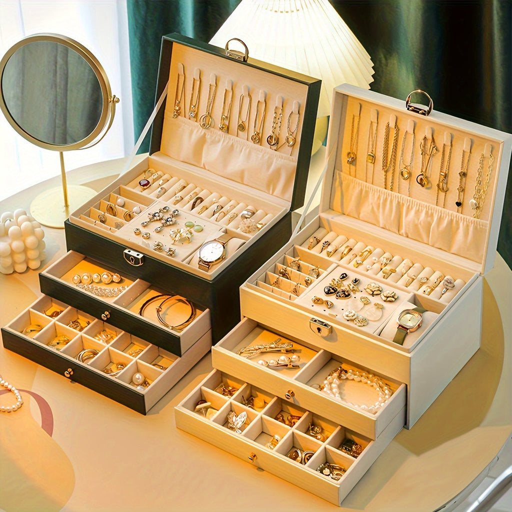 3-Tier Jewellery Box with Storage