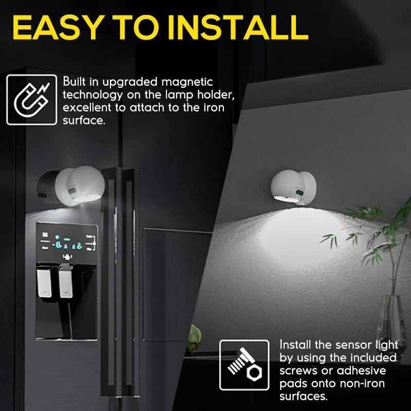 2 Pack 500 Lumens Motion Sensor Night Light