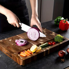 Acacia Wood Cutting Board | Durable End Grain Kitchen Chopping Block
