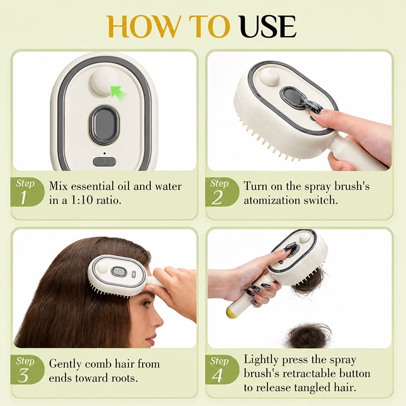 2026 Electric Steaming Massage Hair Care Brush