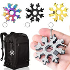 Viral 18-in-1 Snowflake Multi-tool Stainless Steel Portable Wrench | All-in-One Screwdriver & Bottle Opener | Must-Have Survival Gadget