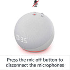 Echo Dot (4th Gen) | Smart Speaker With Clock and Alexa  (Refurbished)