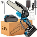 6-inch Cordless Mini Chainsaw – Handheld Electric, Lightweight, Battery-Powered