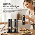 Electric Salt & Pepper Grinder Set – 2 Pack Automatic Spice Mills