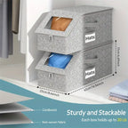 Stackable Cardboard Hat Storage Box Household Wardrobe Cap Organizer
