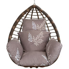 Egg Chair Hanging Basket Seat Soft Cushion with Headrest