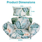 Egg Chair Hanging Basket Seat Soft Cushion with Headrest