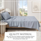 Viscose from Bamboo & Cotton Blend Jersey Knit Sheets