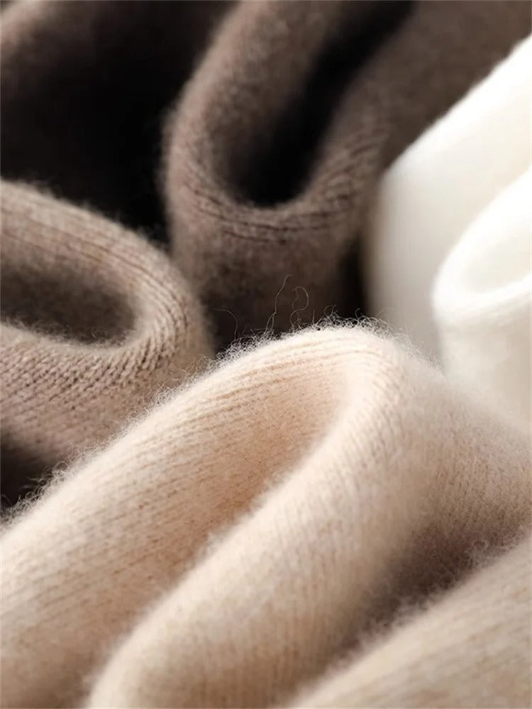 Elara Cashmere Comfort Pants for Women, High-Waisted