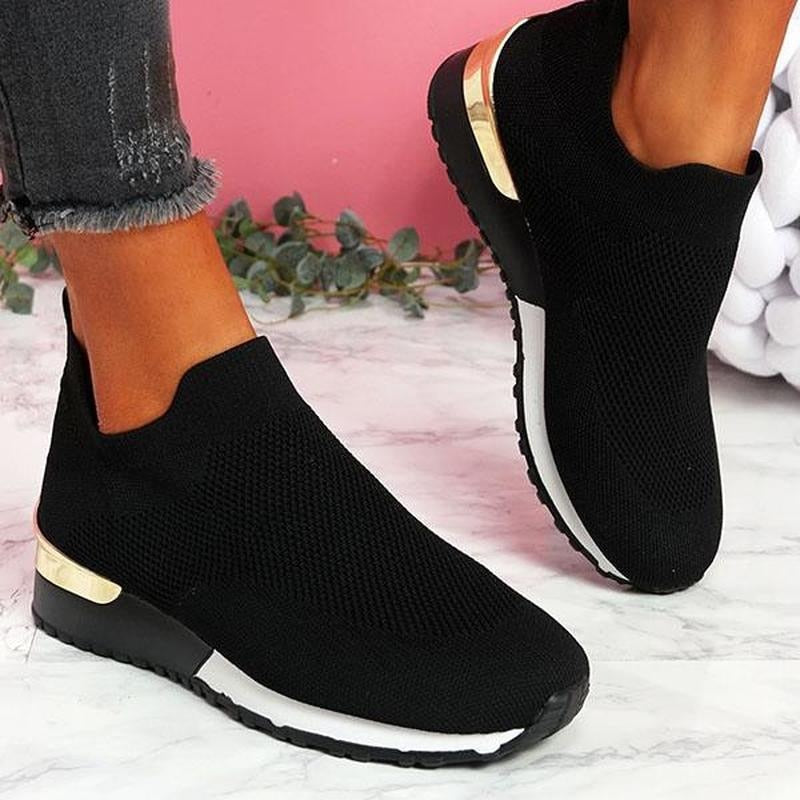 Comfy Slip-On Sneakers with Elastic