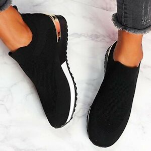 Comfy Slip-On Sneakers with Elastic