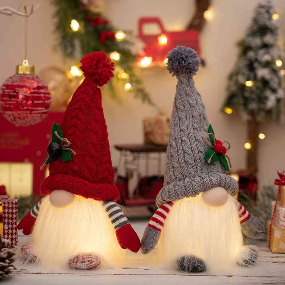 Illuminated Festive Gnome Figure