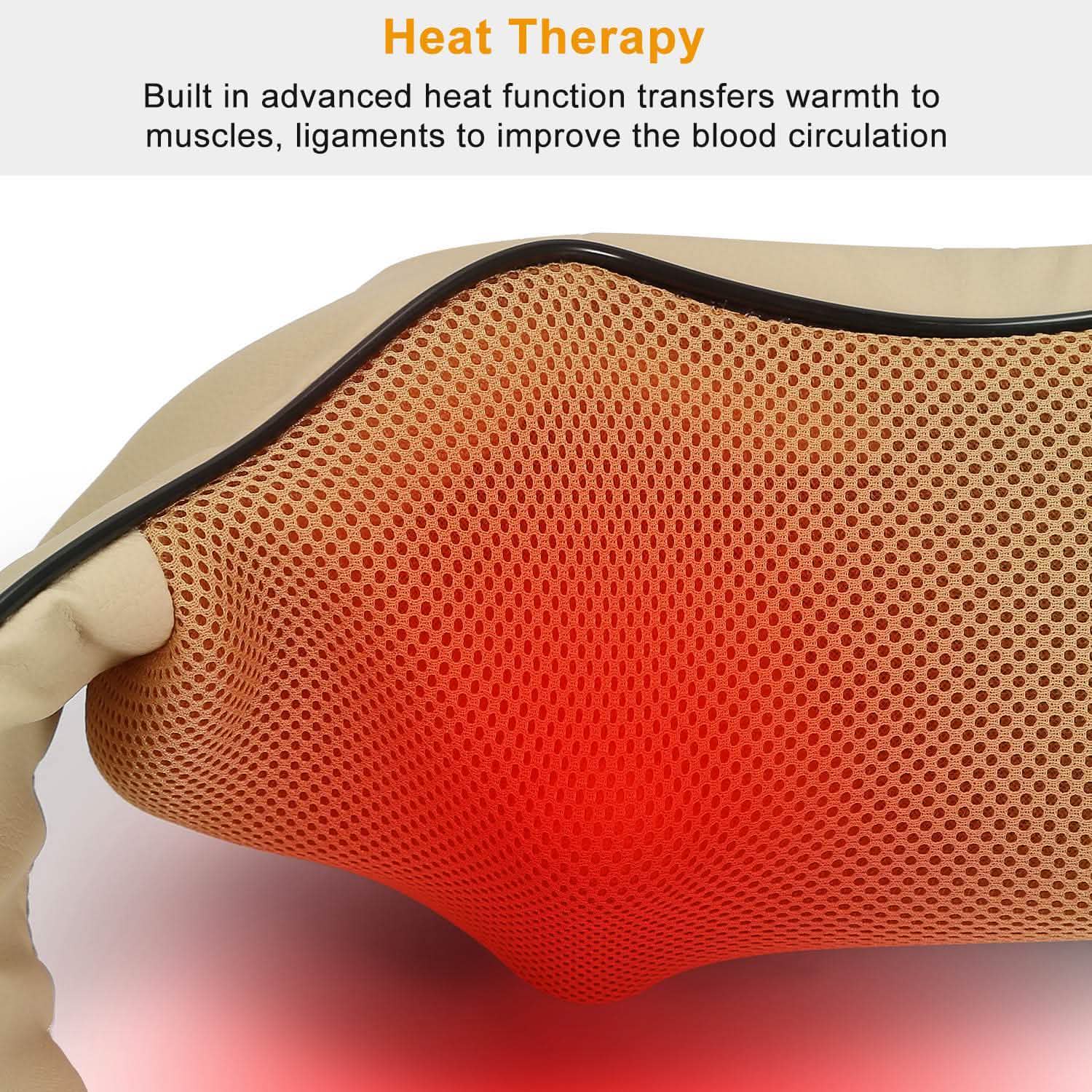 Electric Back Massage Cape with Heat Deep Tissue 3D Kneading Massage