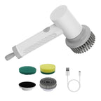Electric Handheld Spin Scrubber Cordless Cleaning Brush with 2 Rotating Speeds