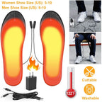 Electric Heated Insoles USB Foot Warmer Pads