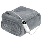 Electric Heated Throw Flannel Heated Blanket