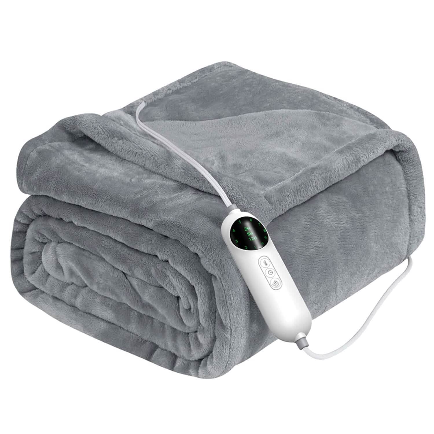 Electric Heated Throw Flannel Heated Blanket