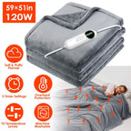 Electric Heated Throw Flannel Heated Blanket