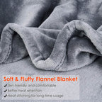 Electric Heated Throw Flannel Heated Blanket