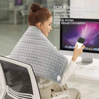 Electric Heating Pads, Washable Heated Blanket for Back Pain Muscle Pain Relieve