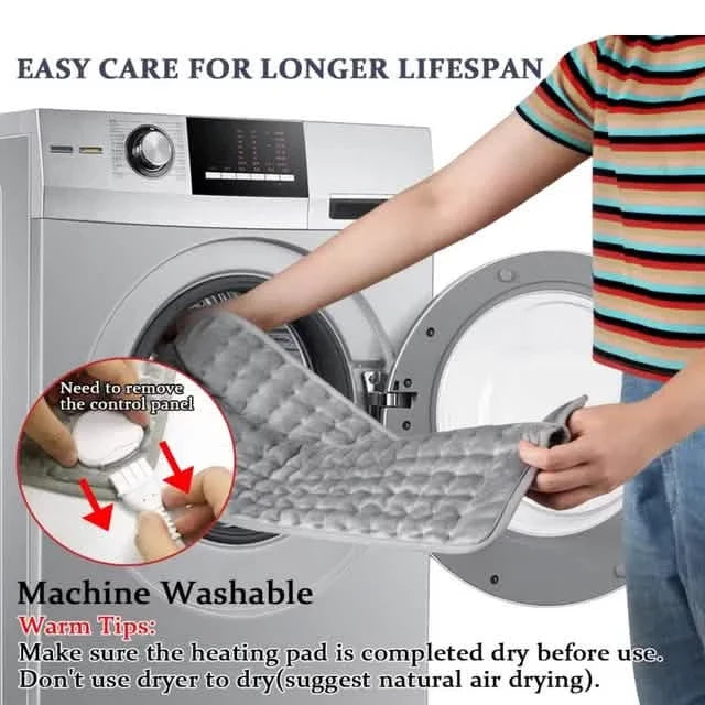 Electric Heating Pads, Washable Heated Blanket for Back Pain Muscle Pain Relieve