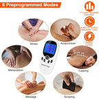 Electric Muscle Stimulator with Electrode Pads Wires