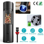 Electric Salt and Pepper Grinder LED Indicator Adjustable Coarseness
