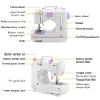 Electric Sewing Machine 12 Stitches with Foot Pedal