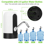 Electric Water Bottle Dispenser Rechargeable Automatic Drinking Water Bottle Pump