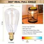 Electric Wax Melt Warmer Vintage Light Bulb