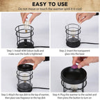 Electric Wax Melt Warmer Vintage Light Bulb