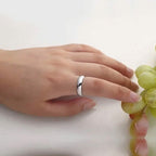 Elegant and Charming S925 Silver Wedding Band Ring