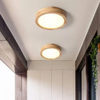 Ceiling Light Fixture with Wood Accents and Nordic Style