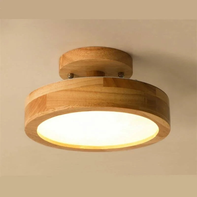 Ceiling Light Fixture with Wood Accents and Nordic Style