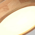 Ceiling Light Fixture with Wood Accents and Nordic Style