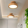 Ceiling Light Fixture with Wood Accents and Nordic Style