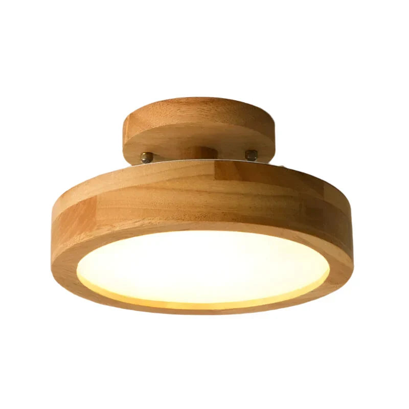 Ceiling Light Fixture with Wood Accents and Nordic Style