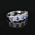 Elegant Copper Ring with Synthetic Cubic Zirconia