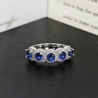 Elegant Copper Ring with Synthetic Cubic Zirconia