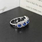 Elegant Copper Ring with Synthetic Cubic Zirconia