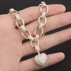 Elegant Heart-Shaped Zirconia Necklace - Stylish