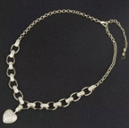 Elegant Heart-Shaped Zirconia Necklace - Stylish