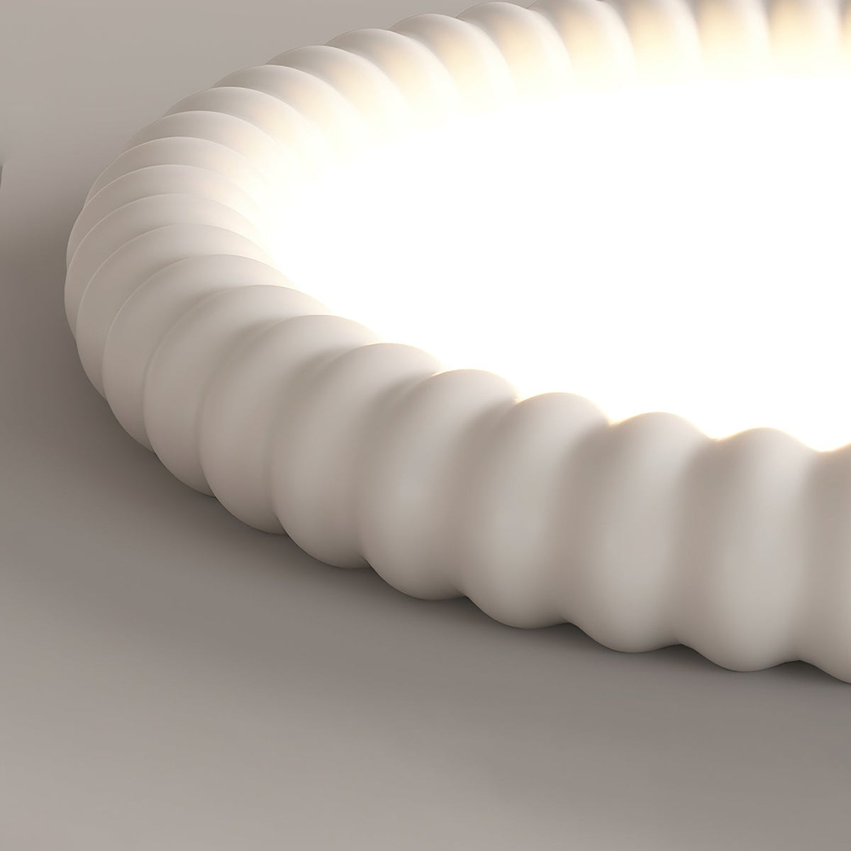 Modern halo ceiling light with gentle light diffusion