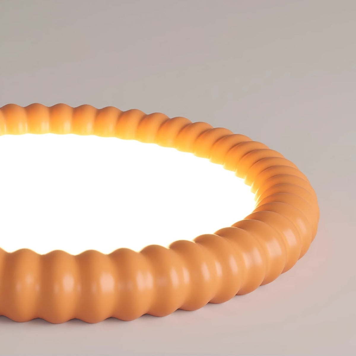 Modern halo ceiling light with gentle light diffusion
