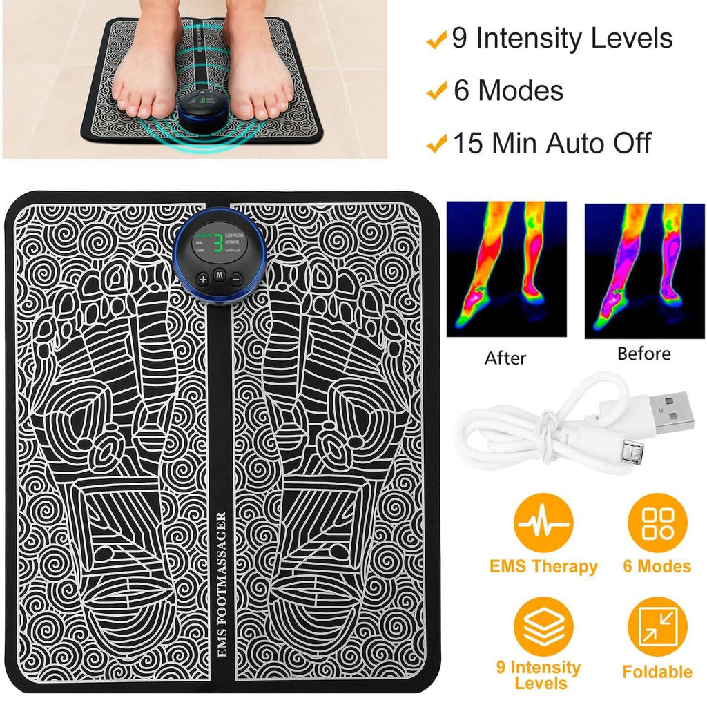 EMS Foot Massage Pad Electric Stimulator