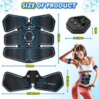 EMS Muscle Stimulator LCD Screen USB Rechargeable Portable Trainer