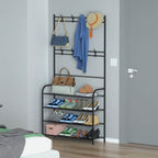 Entryway Coat Hat Rack Shoe Storage Shelf