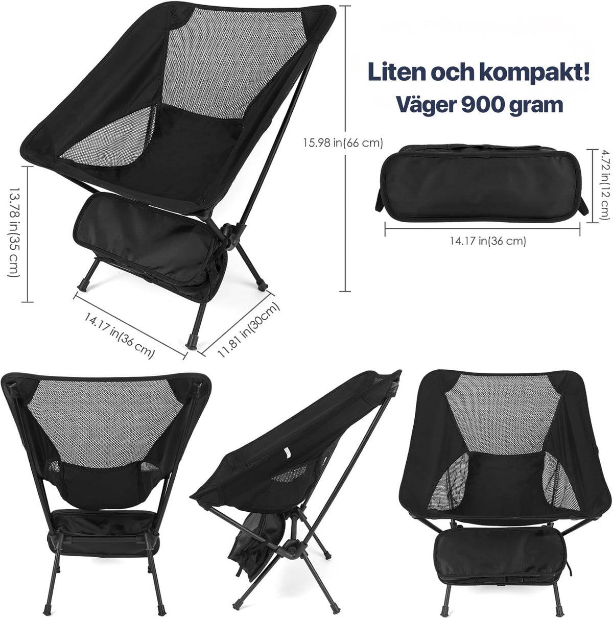 ErgoChair - Foldable Chair for Beach, Camping & Leisure