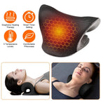 Ergonomic Heated Neck Stretcher Cervical Traction Therapy Pillow with Graphene Heating Pad